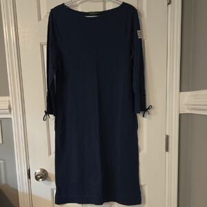 Ralph Lauren Long Sleeve Navy Dress